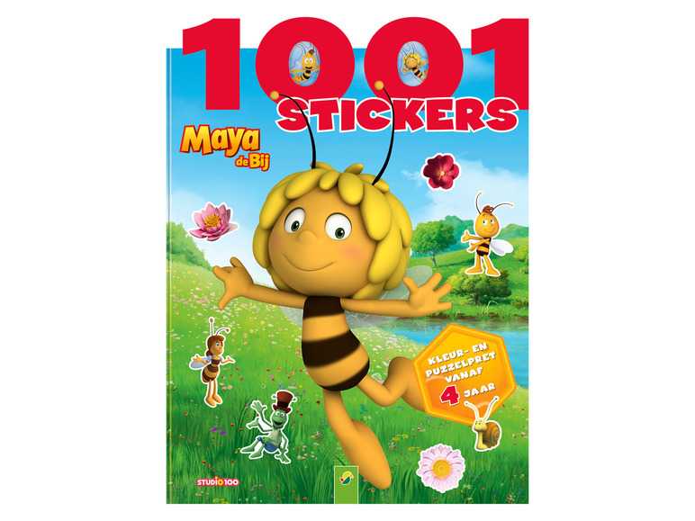 Kinderen sticker--puzzelboek (1001 stickers Maya de Bij)