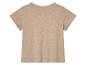 Lichtbeige kinder T-shirt, minimalistische stijl.