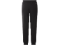 Zwarte joggingbroek met elastische tailleband en boorden.