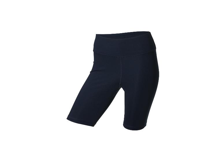 Zwarte, strakke fietsbroek met hoge taille.