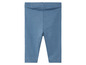 Blauwe leggings voor baby's.
