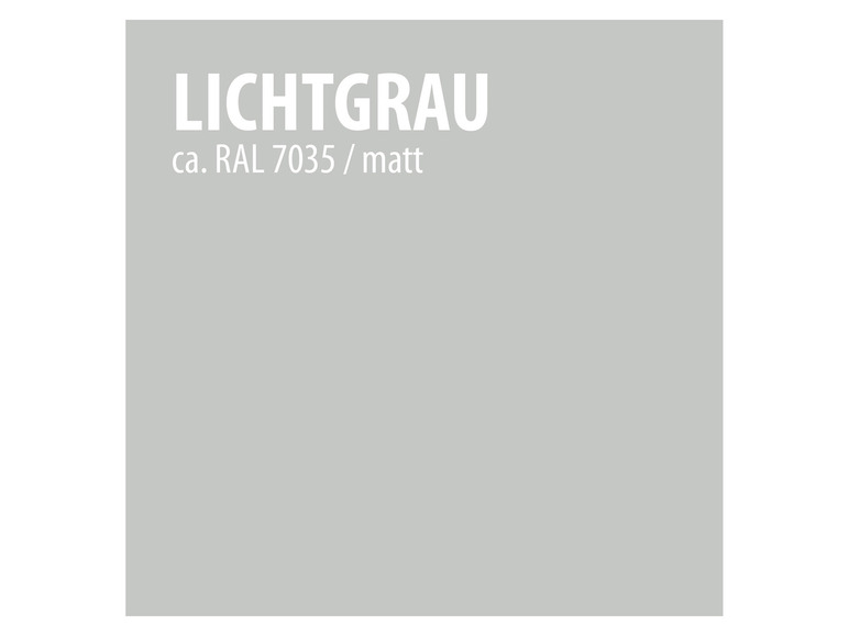 Lichtgrijze kleurstaal RAL 7035 mat.