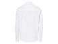 Wit overhemd met lange mouwen.