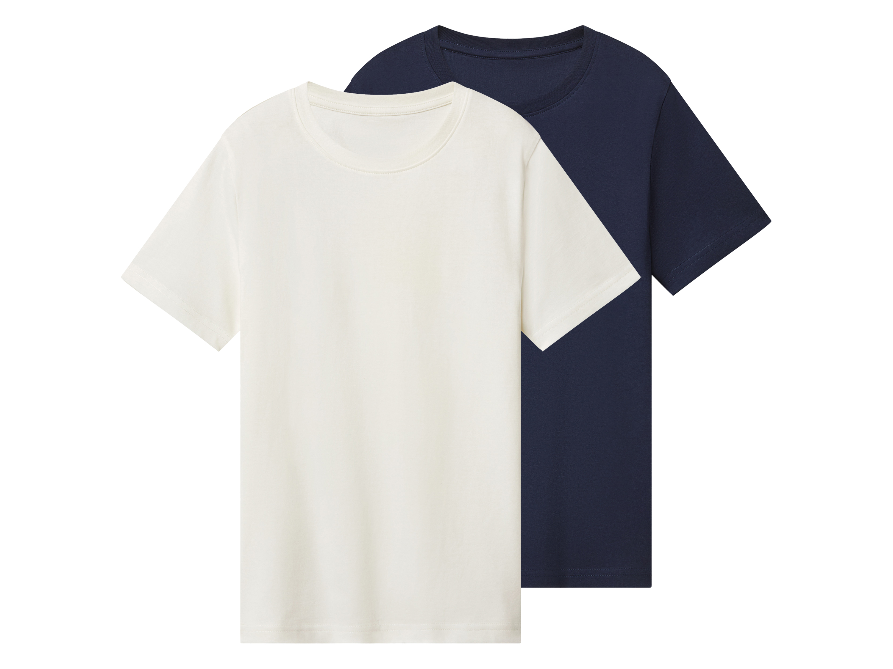 Esmara Kids Set van 2 kinder T-shirts (Wit/donkerblauw, 158/164)