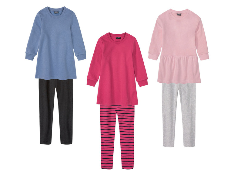 Ga naar volledige schermweergave: lupilu® Meisjes peuters sweaterjurk en leggings, 2-delige set - afbeelding 1