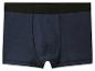 Donkerblauwe herenboxershort met zwarte elastische tailleband