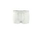 Witte herenboxershorts met grijze stiksels.