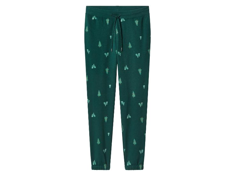 Groene joggingbroek met kerstboomprint