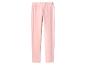 Lichtroze broek met elastische tailleband op een witte achtergrond.