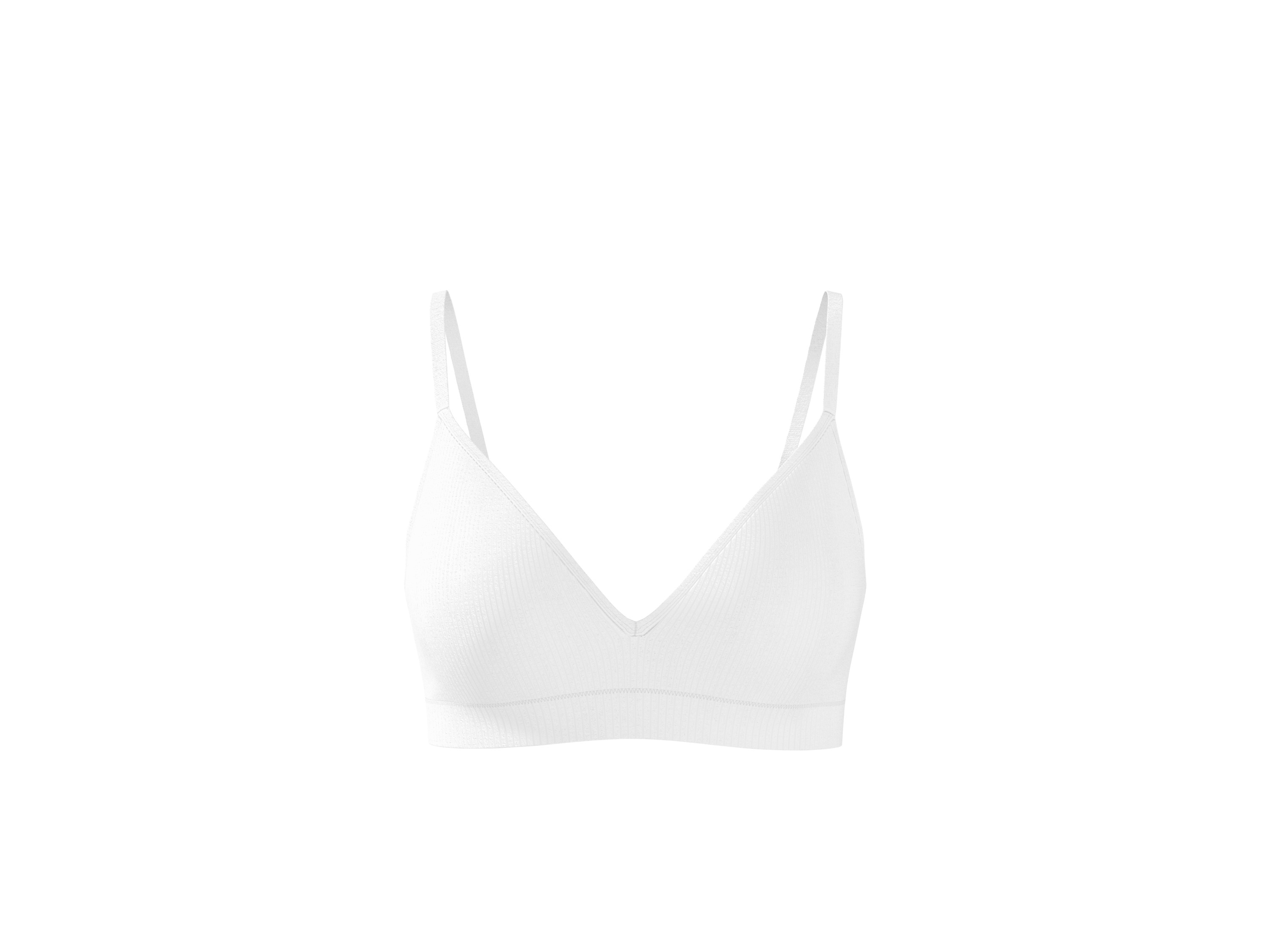 ESMARA Dames geribde soft-bh (Wit, 80B)