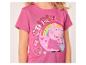 Roze kinder-T-shirt met Peppa Pig en de tekst 'SISTERS' van pailletten.