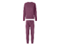 ESMARA® Dames lange badstof pyjama in paars