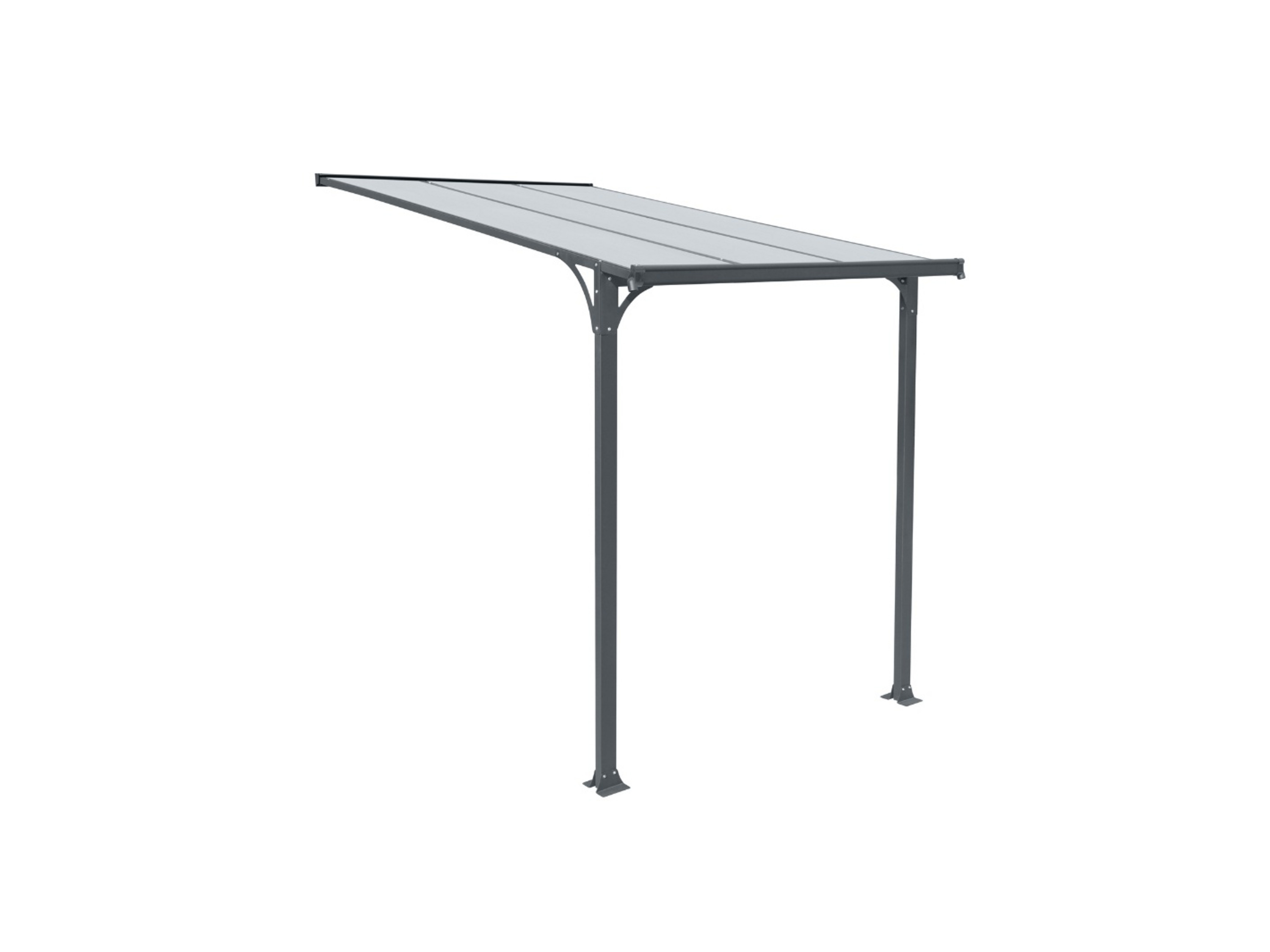 HOME DELUXE Voordeur luifel CUBIS, verschillende maten (M 222 x 150 cm, Antraciet)