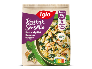 Iglo roerbaksensatie kip-spinazie