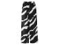 Zwarte en witte wijde broek met zebraprint.