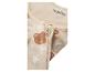 Beige babypyjama met beren-, sterren- en maanprint, met rits.