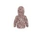 Roze kinderjas met bloemenprint, achterkant