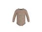 Bruine baby romper met lange mouwen