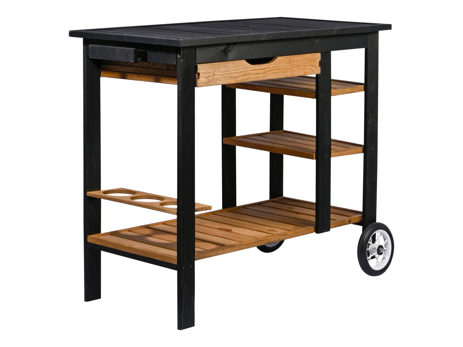 BBQ-trolley met wielen