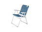 Een blauwe Easy Camp vouwstoel