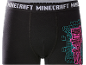 Zwarte boxershort met neon skeletmotief en elastische tailleband.