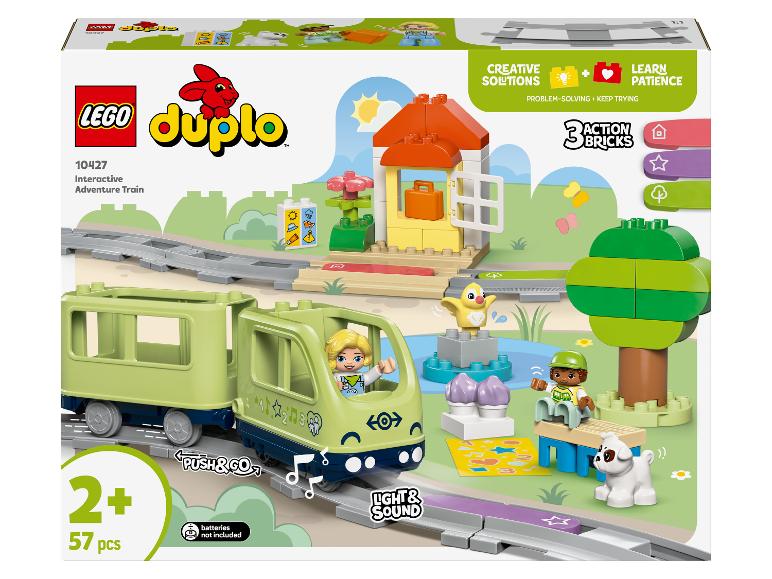 LEGO Duplo doos met de interactieve avonturentrein en accessoires.