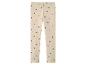 Beige legging met hartjespatroon