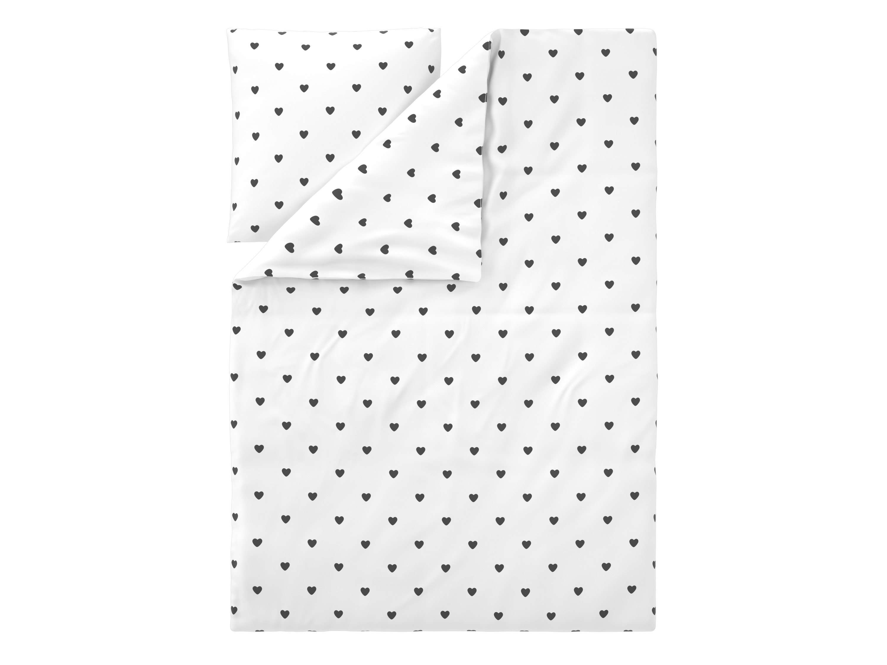 LIVARNO Dekbedovertrek 140 x 200 cm (Wit/zwart)