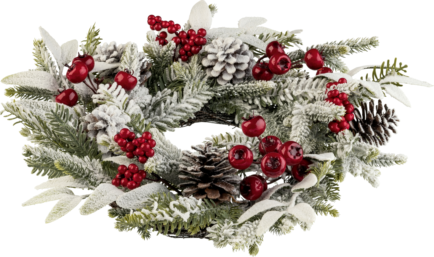 LIVARNO Kerstkrans (Rood/wit)