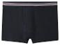 Donkerblauwe boxershort met gestreepte tailleband