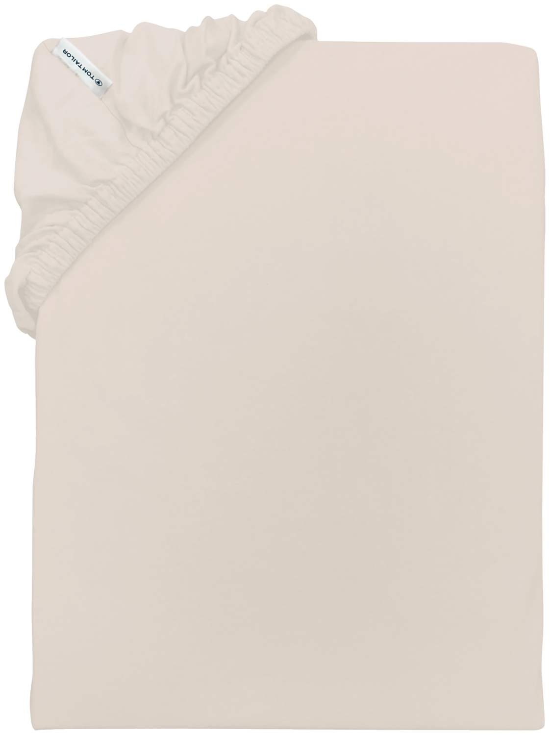 TOM TAILOR Jersey hoeslaken, 90-100 x 200 cm (Beige)