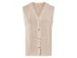 Beige vest met knopen, casual stijl.