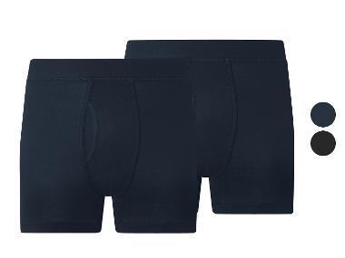 ESMARA MEN Heren geribde boxers met gulp, 2 stuks