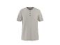 Lichtbeige Henley T-shirt met korte mouwen voor heren