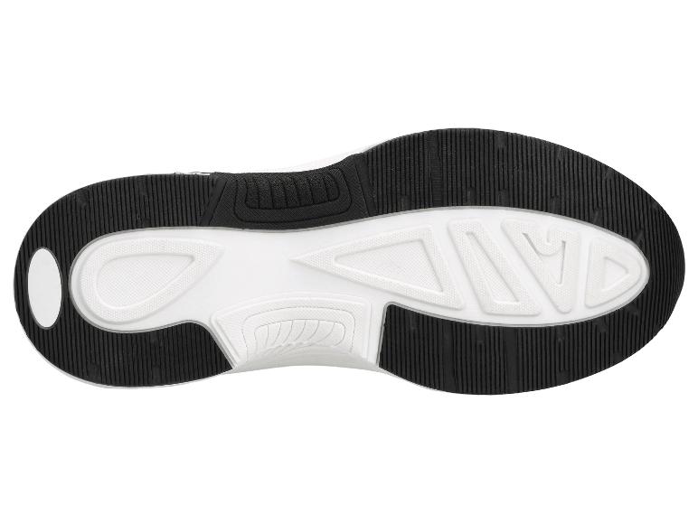 Zwart-witte sportzool met grip patroon