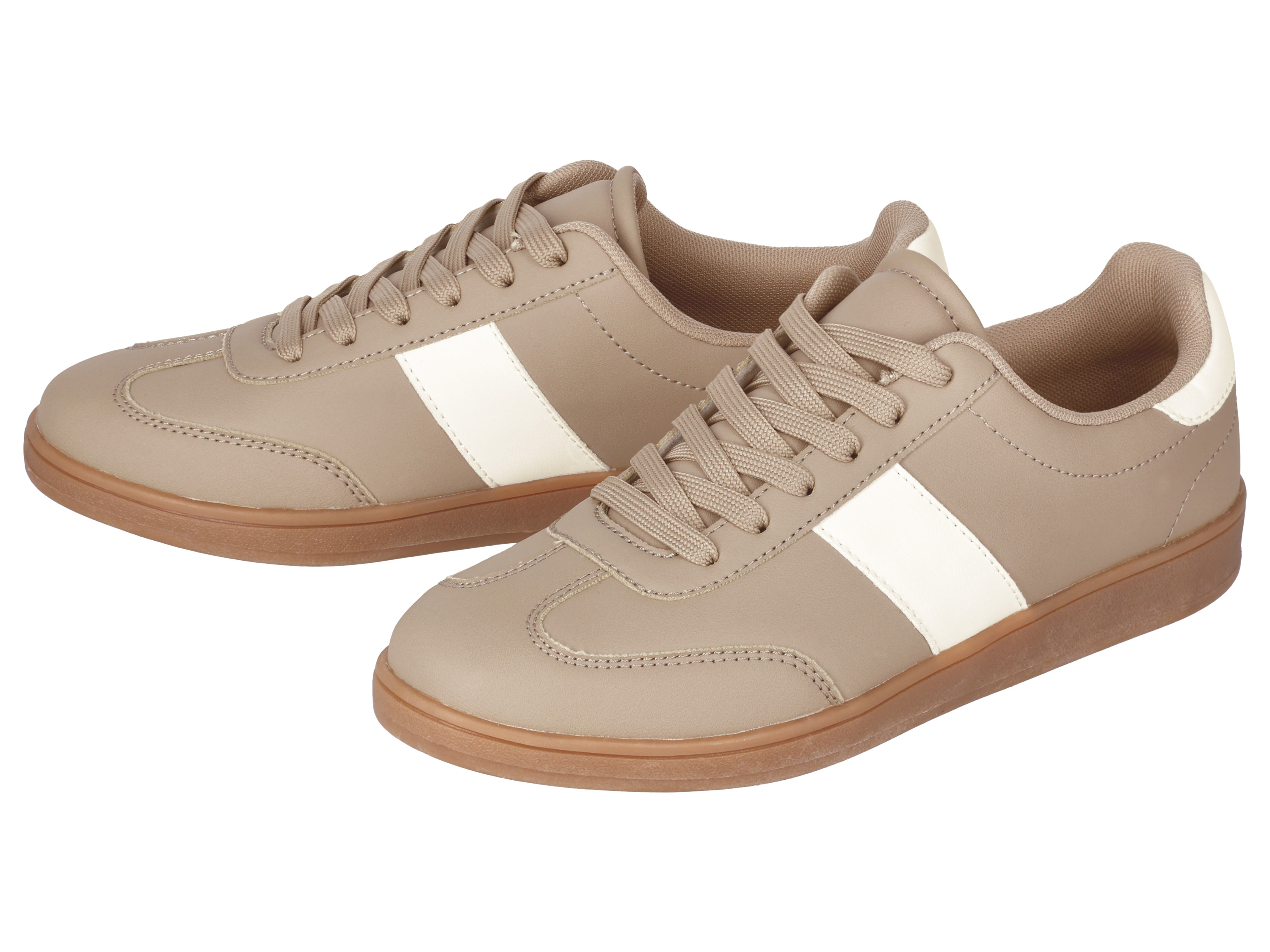 ESMARA Dames sneakers (Beige/wit, 37)