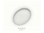 Een ovale container met witte verf, met de tekst 'EASY EGGSHELL' en 'THE COLOR KITCHEN'.