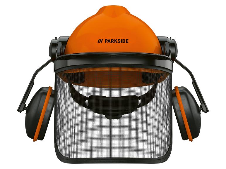 PARKSIDE veiligheidshelm met gehoorbeschermers en gaasvizier