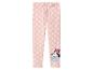 Roze Minnie Mouse legging met stippen en de tekst 'BOW-TIFUL'.
