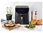 Masterpro airfryer, zalm, Brusselse spruiten en toast.