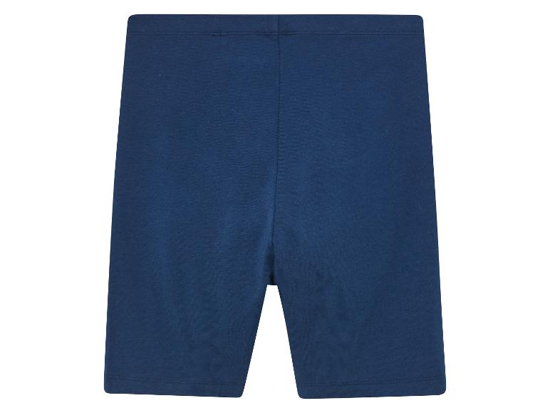 Donkerblauwe fietsbroekjes.