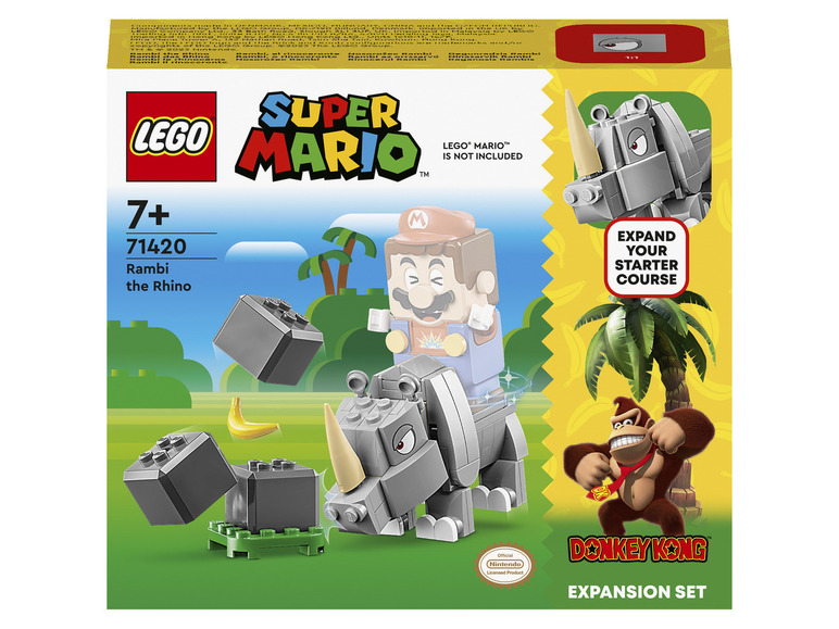 Ga naar volledige schermweergave: LEGO Super Mario™ “Rambi de neushoorn”-uitbreidingsset - afbeelding 1