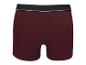 Bordeaux boxershorts met zwart-witte band.