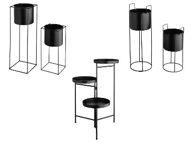 LIVARNO home Bloempotset met standaard