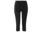 Zwarte capri-leggings voor dames.