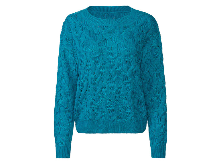 esmara Dames gebreide pullover (L (44/46), Blauw)