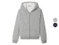 Grijze hoodie met rits
