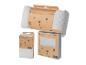 Drie roba-kids babybeddengoed en accessoire sets, met een berenontwerp.