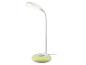 Witte LED-bureaulamp met kleurrijke nachtlichtvoet