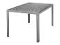 Tuintafel van aluminium met steenlook blad.
